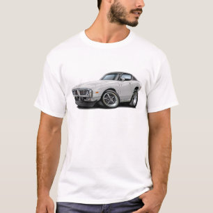 T-shirt Voiture 1973-74 supérieure Blanc-Noire de chargeur