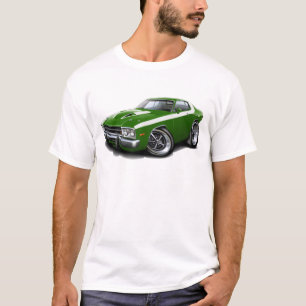 T-shirt Voiture 1973-74 Vert-Blanche de Roadrunner