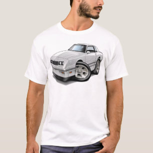 T-shirt Voiture 1983-88 Blanc-Grise de Monte Carlo