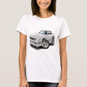 T-shirt Voiture 1983-88 Blanc-Grise de Monte Carlo
