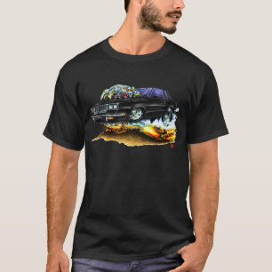 T-shirt Voiture 1983-88 noire de sabre d'abordage