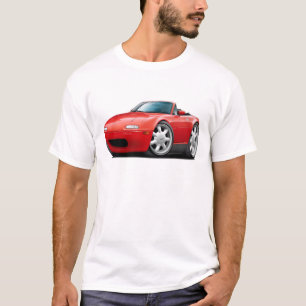 T-shirt Voiture 1990-98 de rouge de Miata