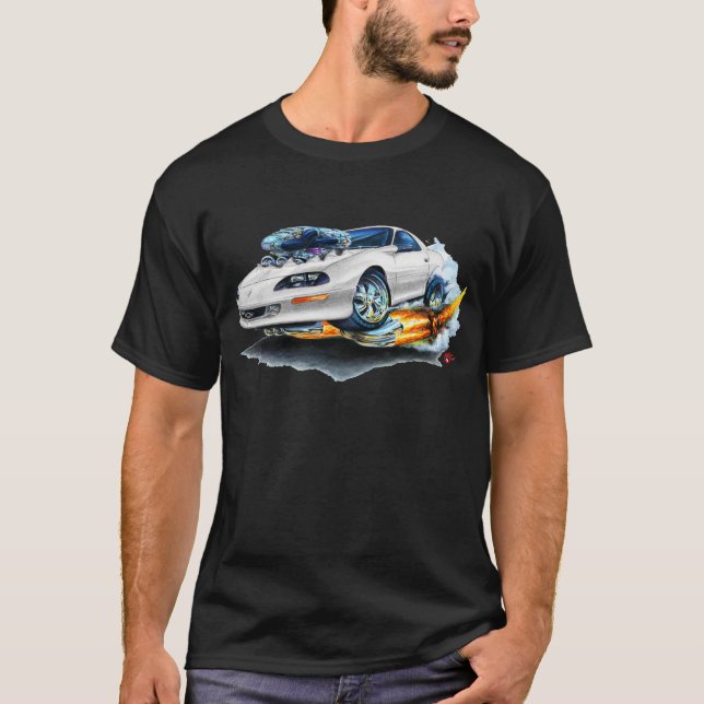 T-shirt Voiture 1993-97 de blanc de Camaro (Devant)