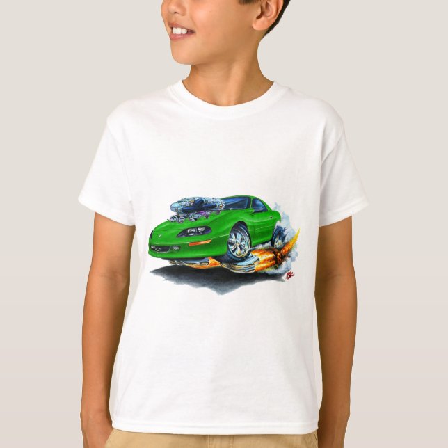 T-shirt Voiture 1993-97 verte de Camaro (Devant)