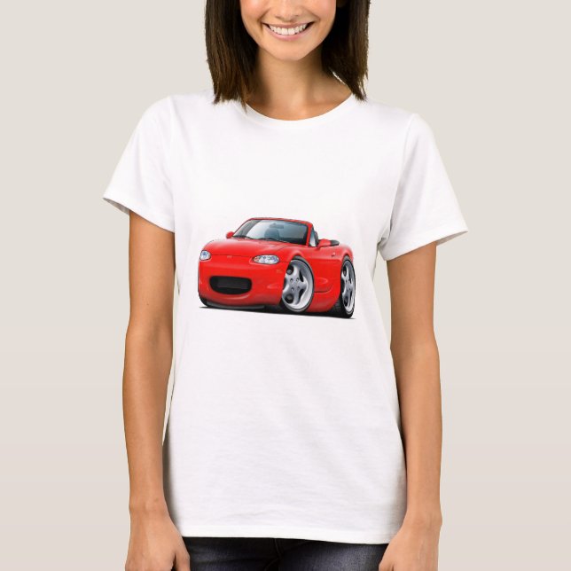 T-shirt Voiture 1999-05 de rouge de Miata (Devant)