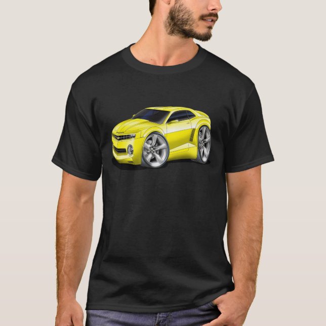 T-shirt Voiture 2010-11 jaune de Camaro (Devant)