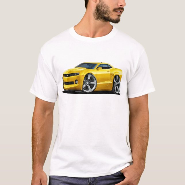 T-shirt Voiture 2010-12 jaune de Camaro (Devant)