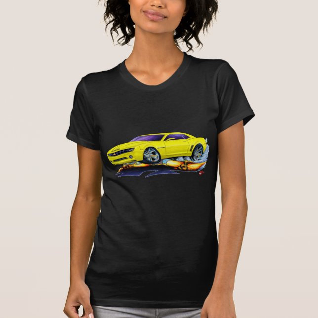 T-shirt Voiture 2010 jaune de Camaro (Devant)