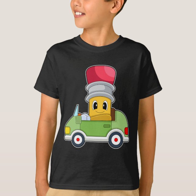 T-shirt Voiture à crayons (Devant)