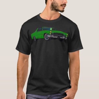 T-shirt Voiture Alien Martian Conduit Un Caddy Vintage