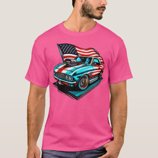 T-shirt voiture américaine
