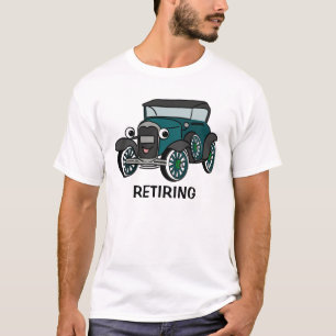 T-shirt Voiture antique avec texte personnalisable