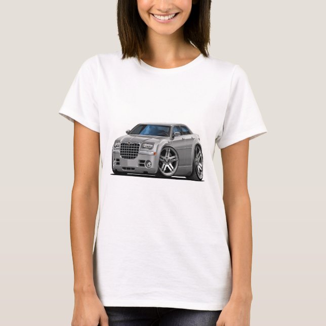 T-shirt Voiture argentée de Chrysler 300 (Devant)