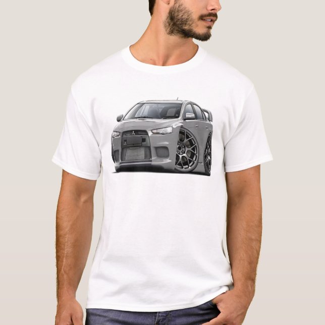 T-shirt Voiture argentée d'Evo (Devant)