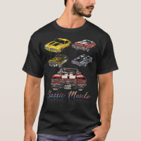 Voiture Classique American Muscle Cars Novelty T-S