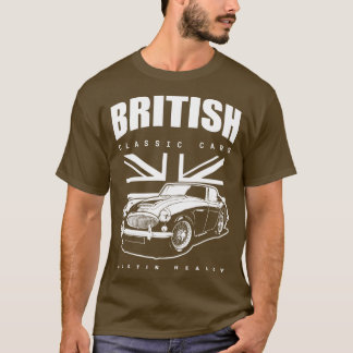 T-shirt Voiture classique britannique Austin Healey Long M