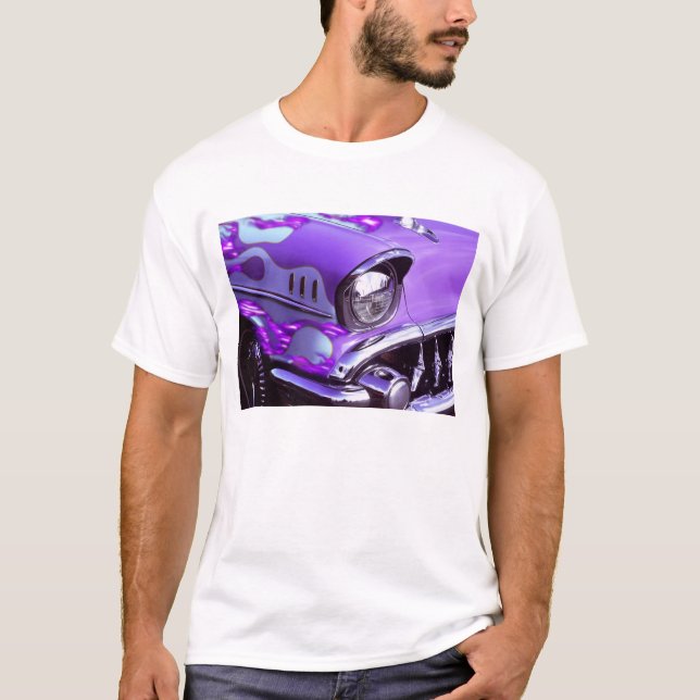 T-shirt Voiture classique : Chevrolet avec le capot (Devant)
