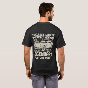 T-shirt voiture classique légendaire Course sur