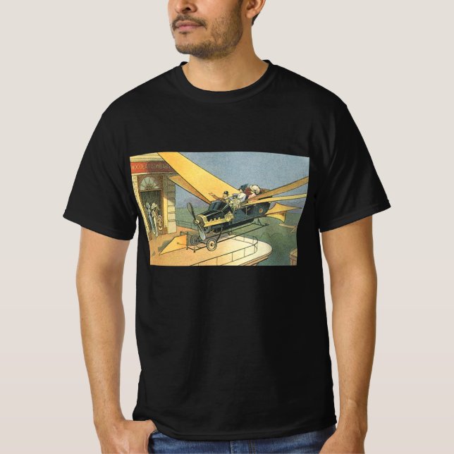 T-shirt Voiture convertible Steampunk de science-fiction v (Devant)
