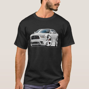 T-shirt Voiture de blanc du chargeur droite de Dodge