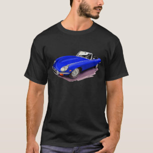 T-shirt Voiture de bleu de Jaguar XKE