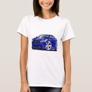 T-shirt Voiture de bleu du chargeur droite de Dodge