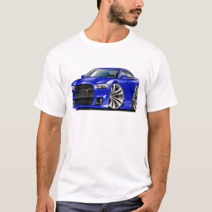 T-shirt Voiture de bleu du chargeur SRT8 de Dodge