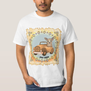 T-shirt Voiture de conduite Chihuahua