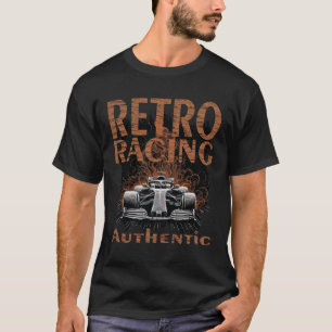 T-shirt Voiture de course Rétro Authentique