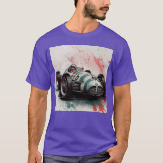 T-shirt Voiture de course rétro vintage drôle famille vint