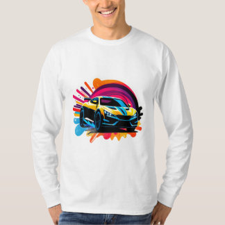 T-shirt Voiture de course vibrante