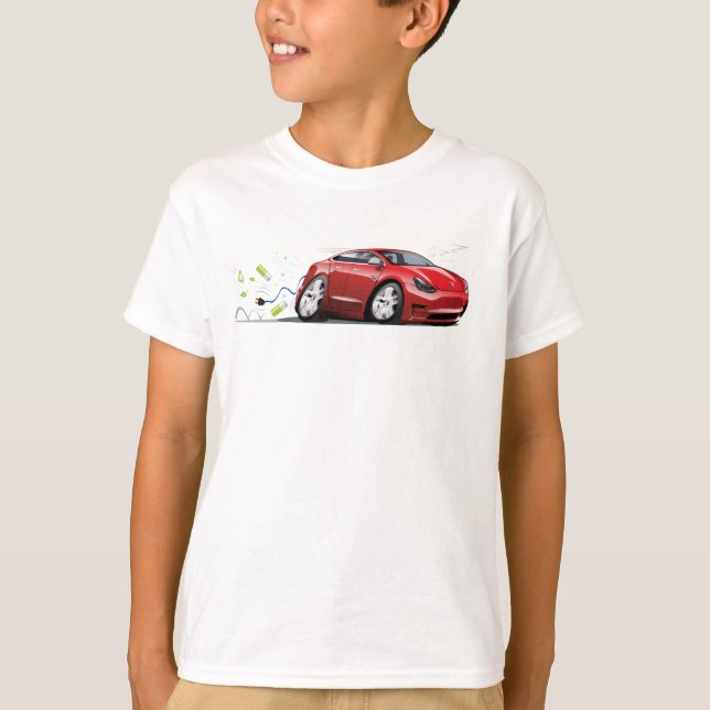 T-shirt Voiture de dessin (Devant)
