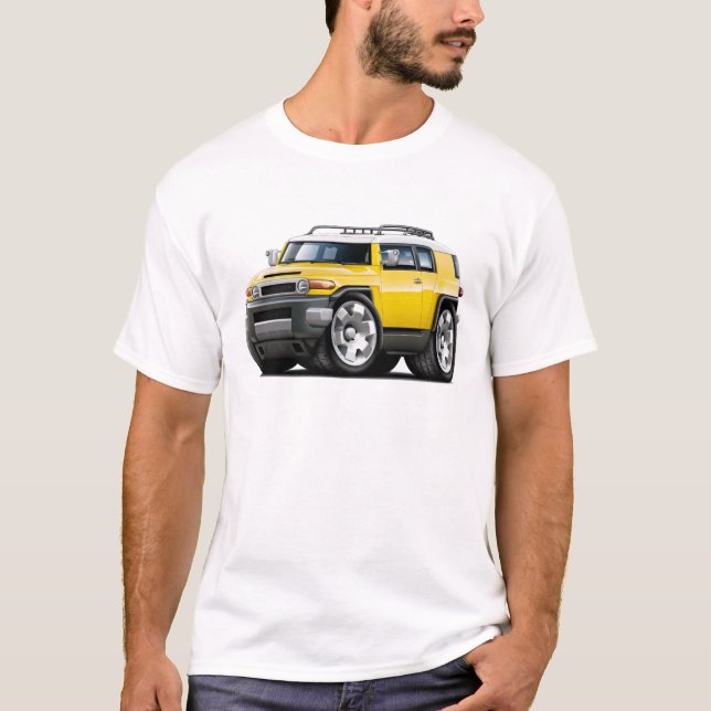 T-shirt Voiture de jaune de croiseur des FJ (Devant)