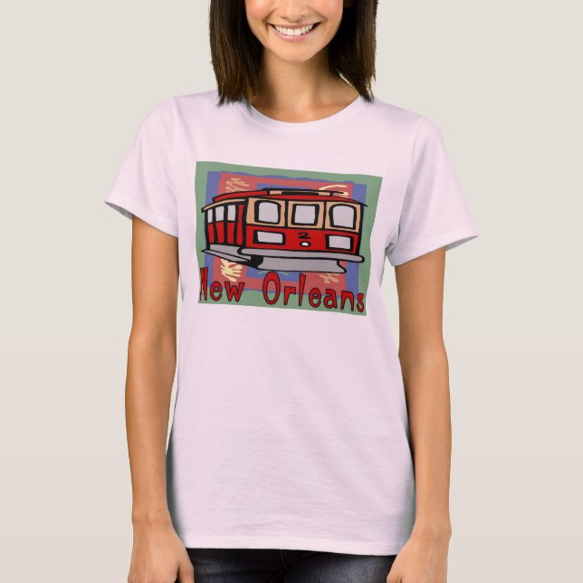 T-shirt Voiture de la Nouvelle-Orléans (Devant)