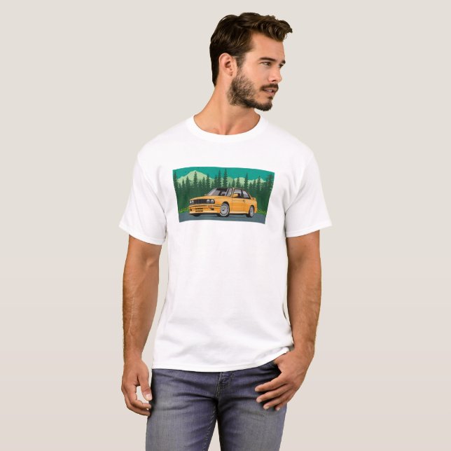 T-shirt Voiture de l'Allemand E30 (Devant entier)