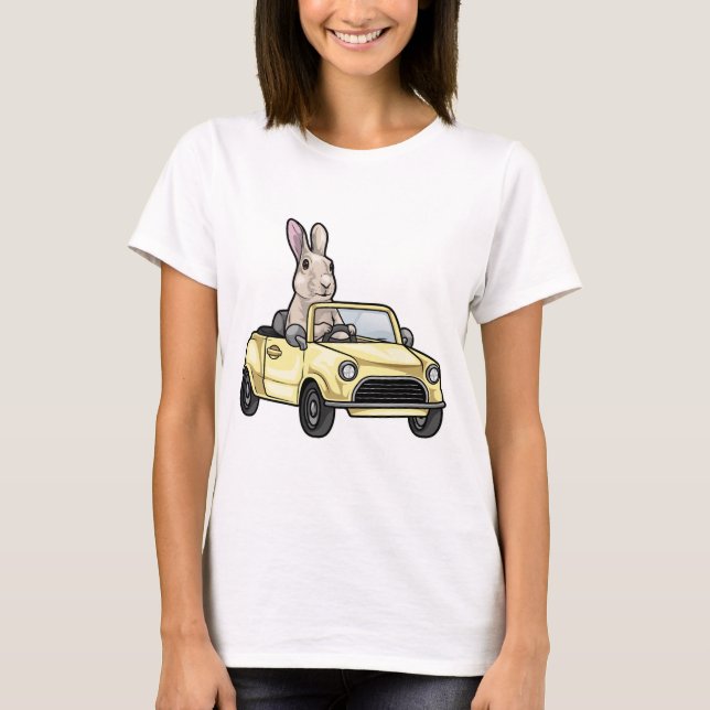 T-shirt Voiture de lapin (Devant)