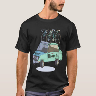 T-shirt Voiture De L'Équipe De Vélo Bianchi