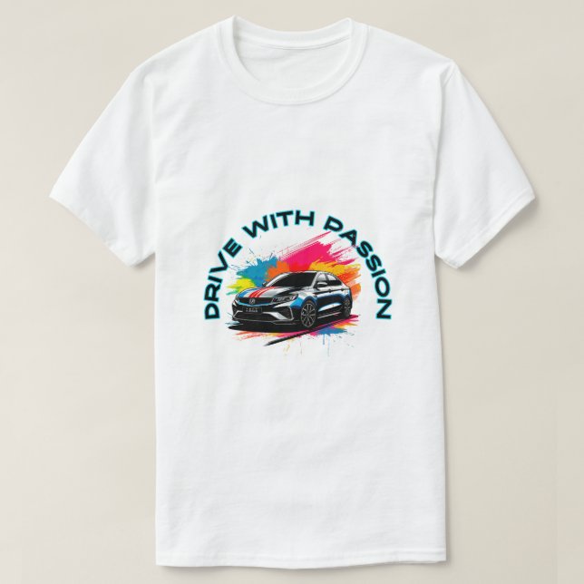 T-shirt Voiture de luxe sportive (Design devant)