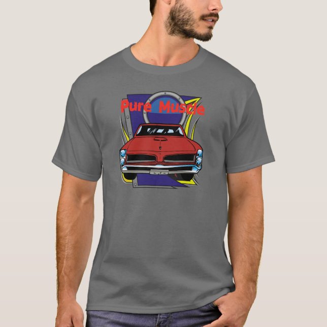 T-shirt Voiture de muscle de 1966 GTO (Devant)