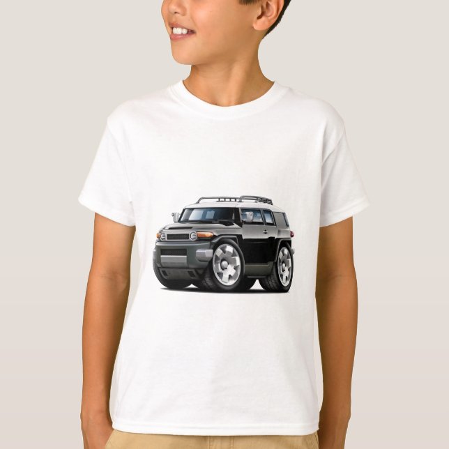 T-shirt Voiture de noir de croiseur des FJ (Devant)