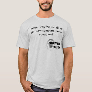 T-shirt Voiture de patrouille d'animal familier