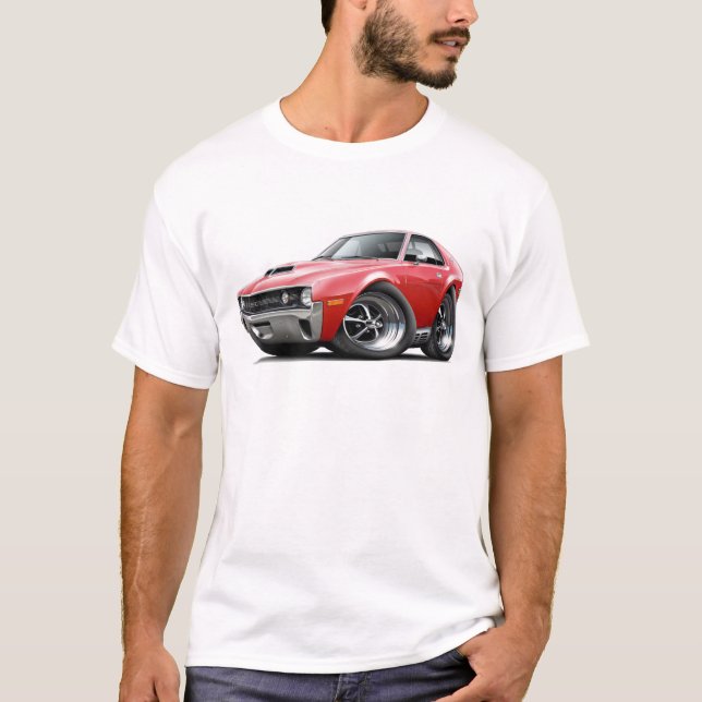 T-shirt Voiture de rouge de 1970 AMX (Devant)