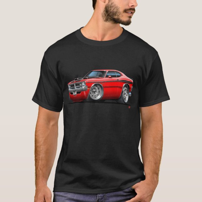 T-shirt Voiture de rouge de démon de Dodge (Devant)