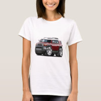 Voiture de rouge foncé de croiseur des FJ