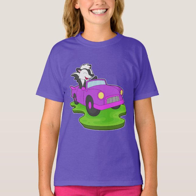 T-shirt Voiture de skunk (Devant)