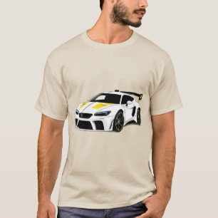 T-shirt Voiture de sport au design élégant et à l'esthétiq