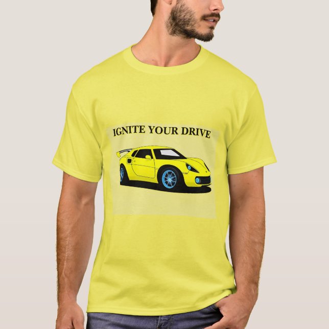 T-shirt Voiture de sport avec design élégant et esthétique (Devant)