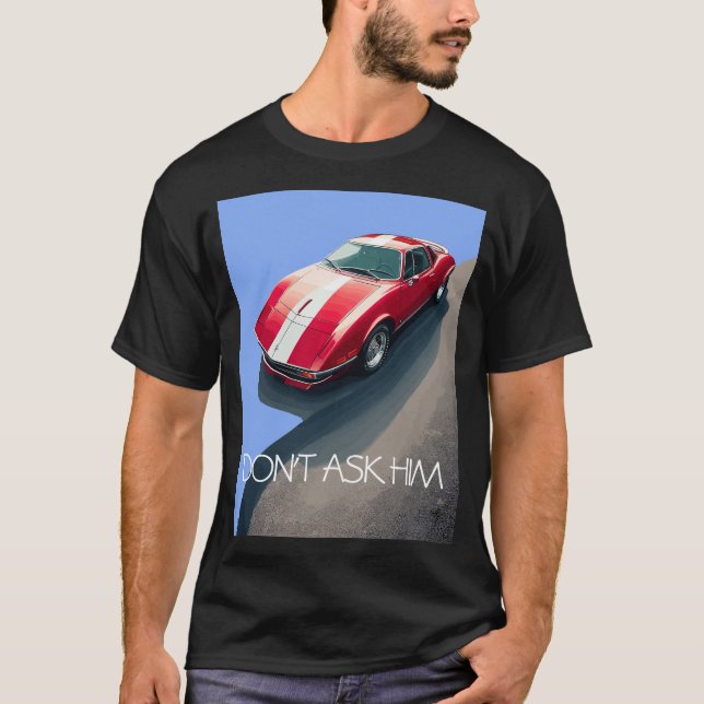 T-shirt Voiture de sport classique RED (Devant)