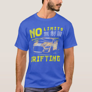 T-shirt Voiture de sport en dérive famille de rue
