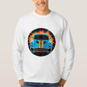 T-shirt Voiture de sport vibrante dans le style Pop Art